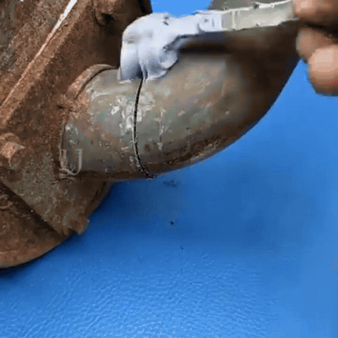 Pipe joint repair grinding demonstration