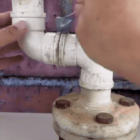 PVC drain joint repair demonstration
